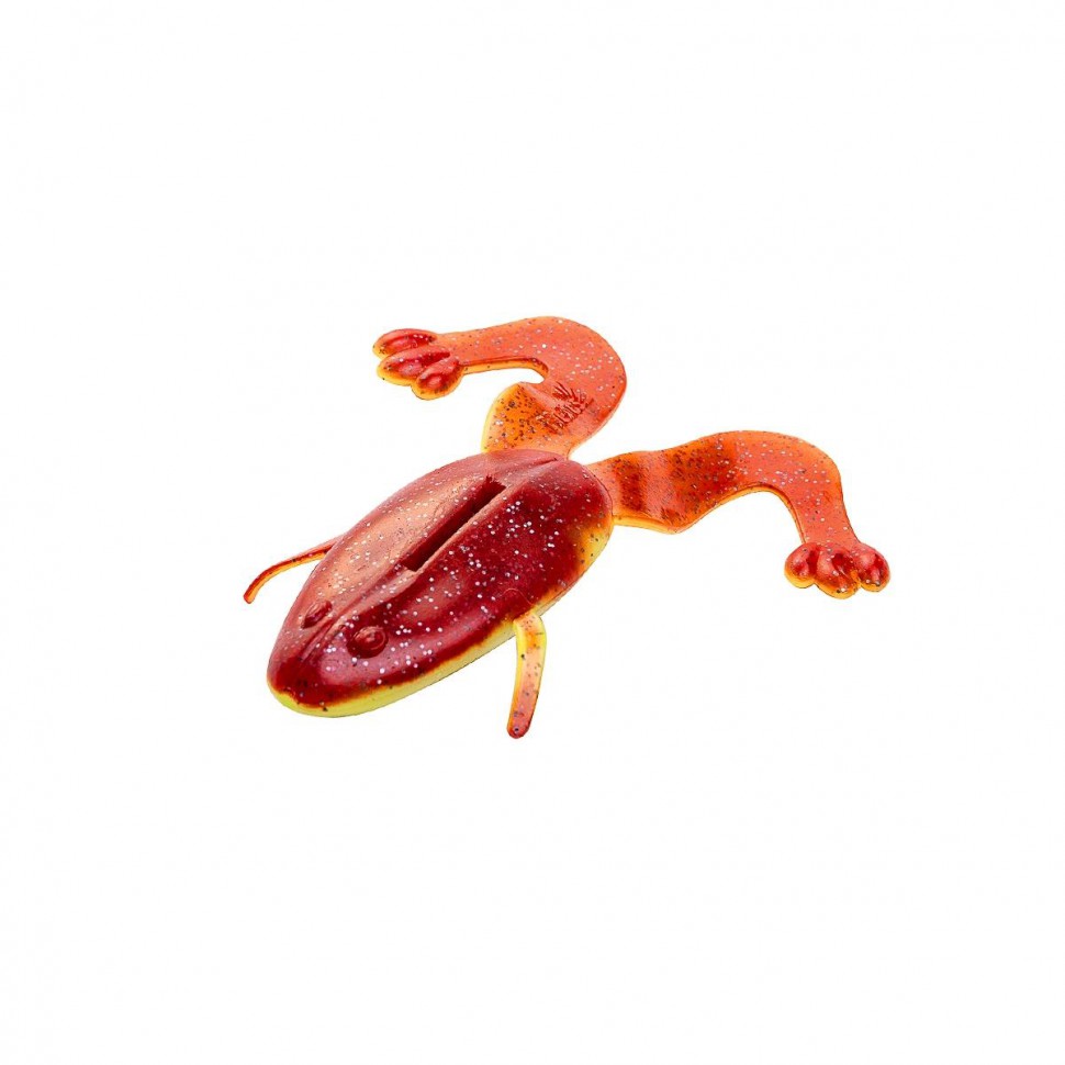 Лягушка Helios Crazy Frog 3,55"/9,0 см, цвет Red Lemon 4 шт HS-23-050 , 